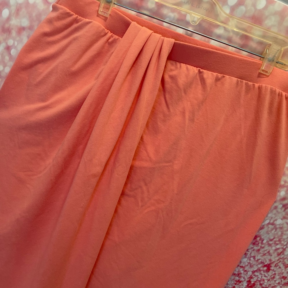 Orange wrap skirt